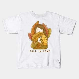 Fall In Love Kids T-Shirt